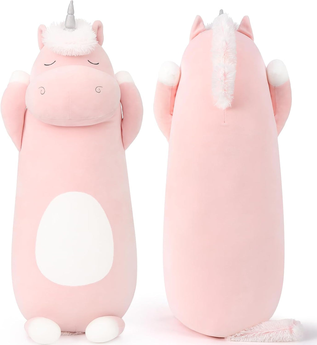 MorisMos Big Unicorn Body Pillow, 36.2'' Plush Unicorn Stuffed Animal, Super Soft Hugging Pillow for Girl Kid, Giant Stuffed Animal Plush…