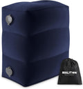 Maliton Inflatable Travel Foot Rest Pillow, Kids Airplane Bed, Adjustable Height Leg Pillow for Air Travel, Make a Flat Bed for Kids and…