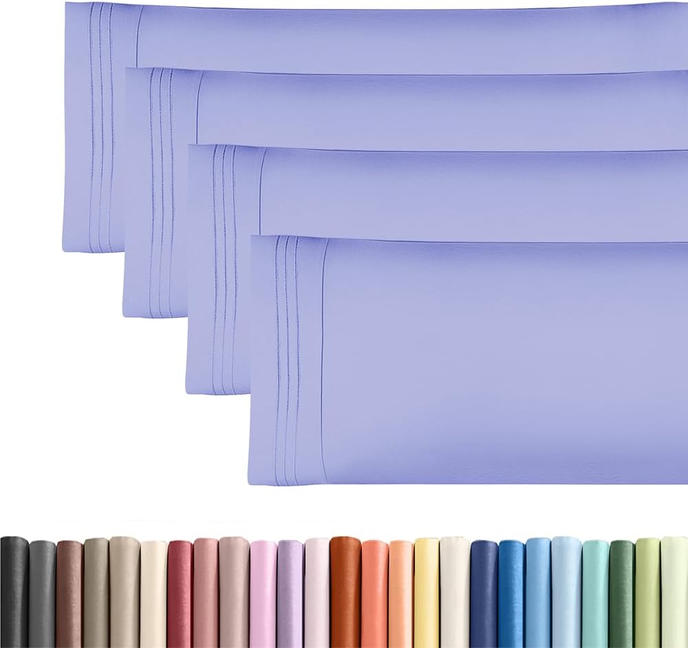 Body Pillowcases Set of 4-20x54 Long Body Pillow Case - Soft Body Pillow Cover for Sleeping & Side Sleepers - Comfy, Breathable & Fade…