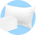 Avalon Bedding Pillow Cases Standard Size White Pillow Cases Set of 12 Cotton Blend 200 TC Soft & Breathable Perfect for Home & Hospital, H…