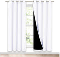 Nicetown 100% Blackout Window Curtain Panels, Full Light Blocking Drapes with Black Liner for Nursery, 72 inch Drop Thermal Insulated Drape…