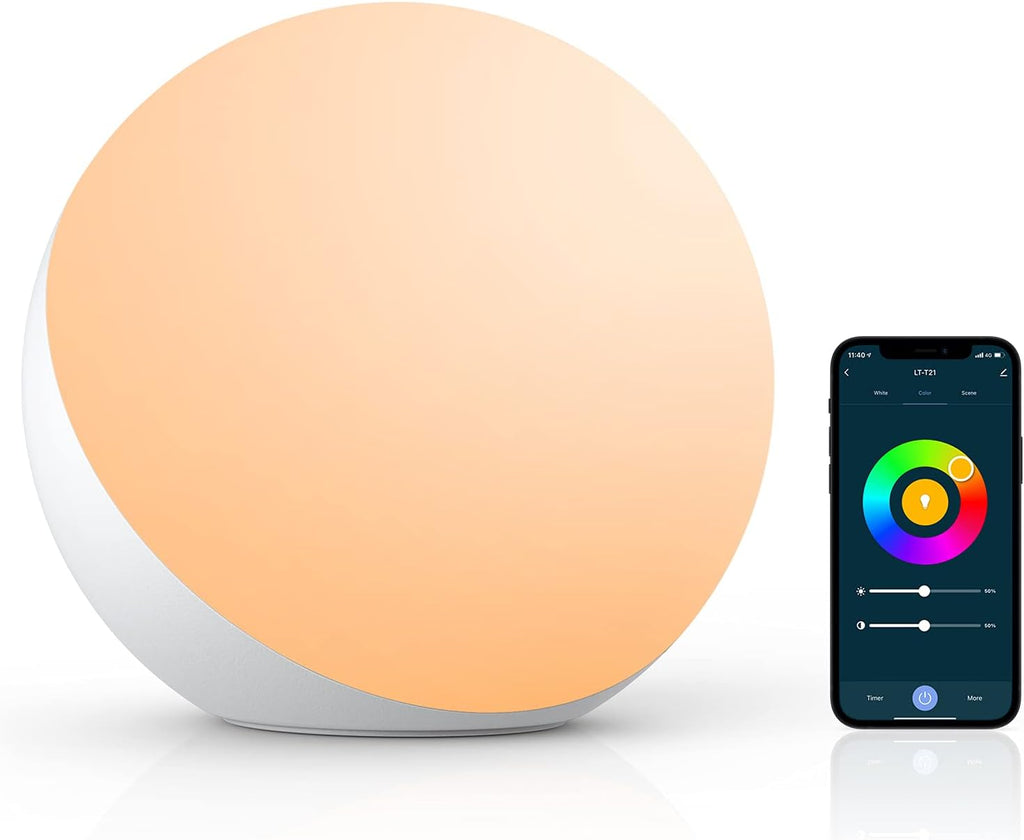 HifreeDirect Hifree Smart Table Lamp, Dimmable Desk Lamp with App/Voice Control, LED RGB Color Changing Touch Lamp, Night Lamp for Bedroom…