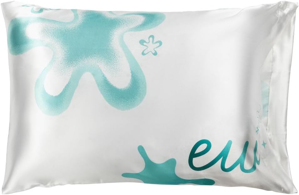 JayFranco Jay Franco Disney Pixar Inside Out Disgust Satin Pillowcase - Standard Size 20x30 Inch Silky Soft White Pillow Cover 30 inch White
