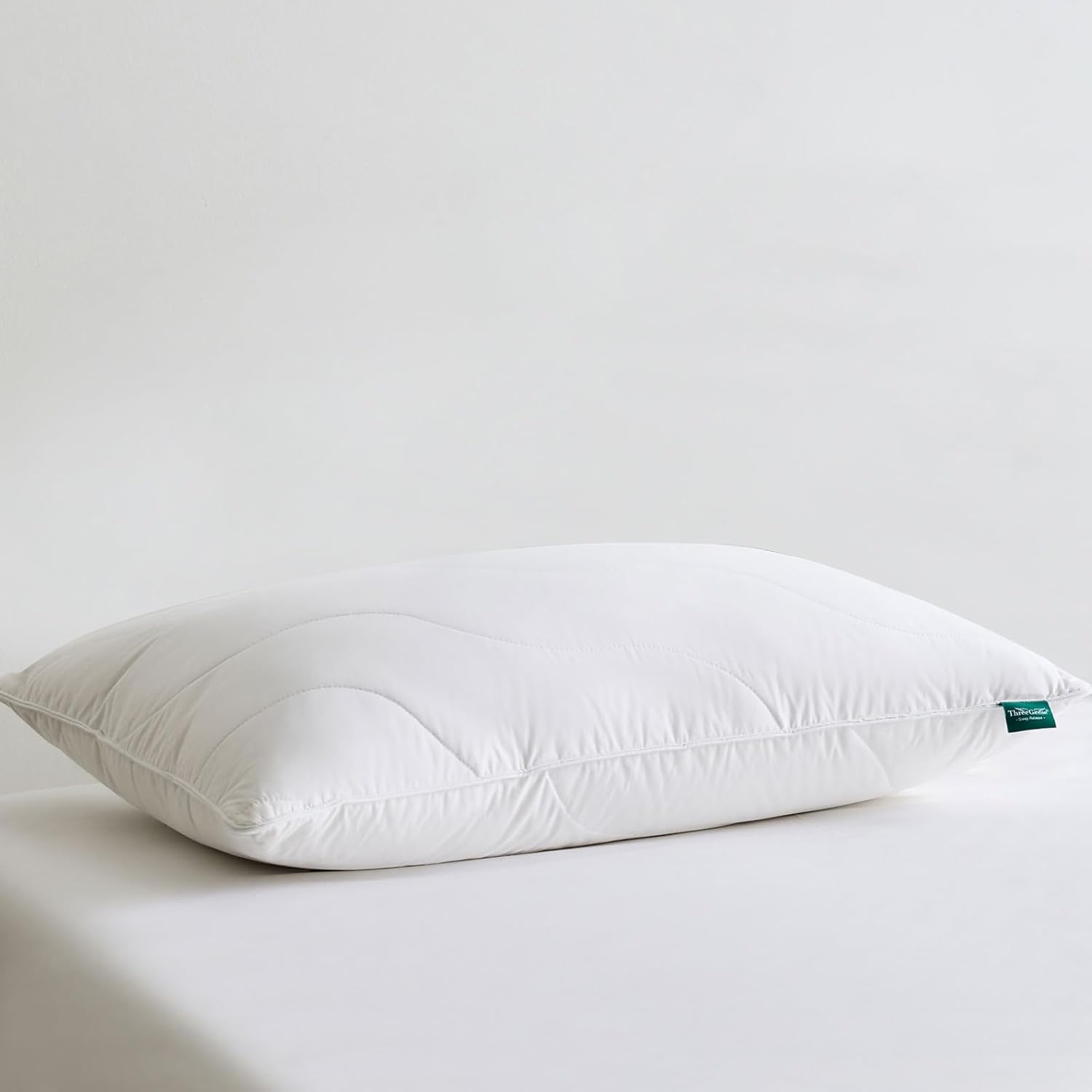 ThreeGeese Three Geese White Goose Feather Down Pillows King Size(20x36inches) 2 Pack- 100% Cotton, Medium Firm, Soft Support 2 Pack Cotton…