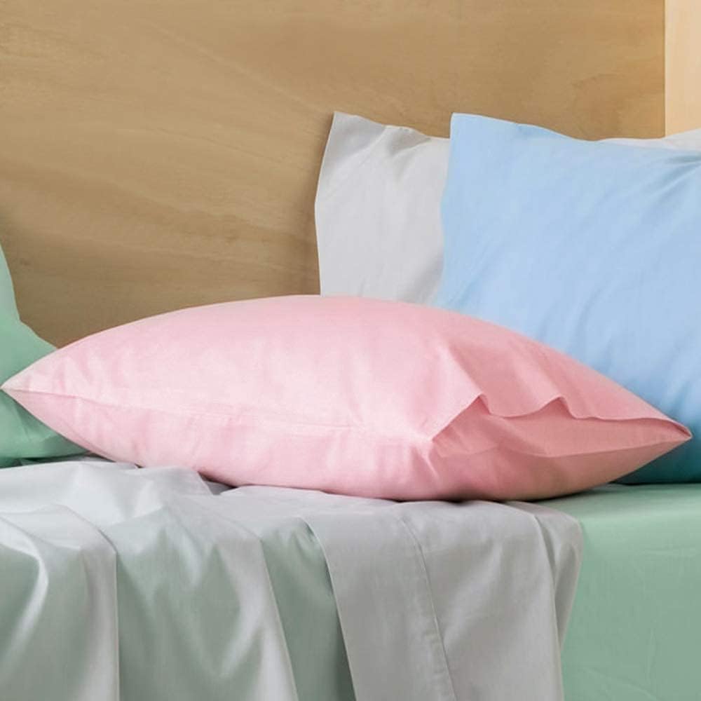 Ntbay King Pillowcase Set - 2 Pack Brushed Microfiber 20x40 Pillowcases - Soft, Wrinkle-Free, Fade-Resistant, Stain-Resistant, Pink Pillowc…