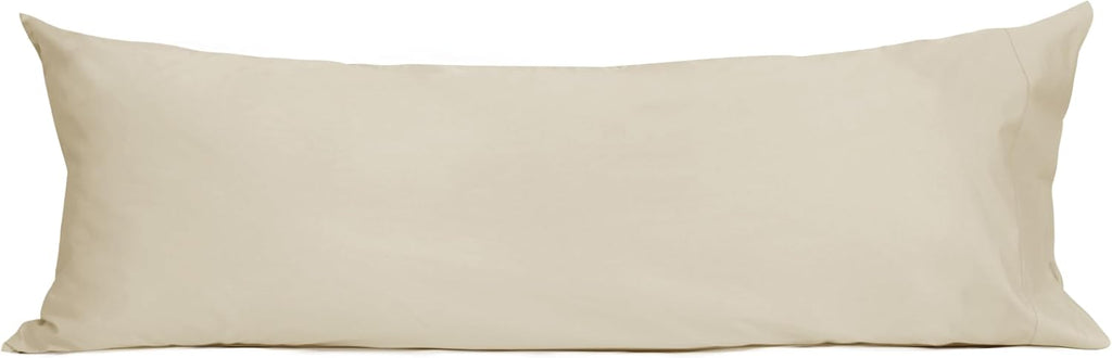 Sunflower Body Pillowcase 100% Cotton Long Pillow Cover/Case Envelope Closure 1 Pack, 20×54 inches Light Brown, Soft and Breathable