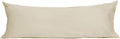 Sunflower Body Pillowcase 100% Cotton Long Pillow Cover/Case Envelope Closure 1 Pack, 20×54 inches Light Brown, Soft and Breathable
