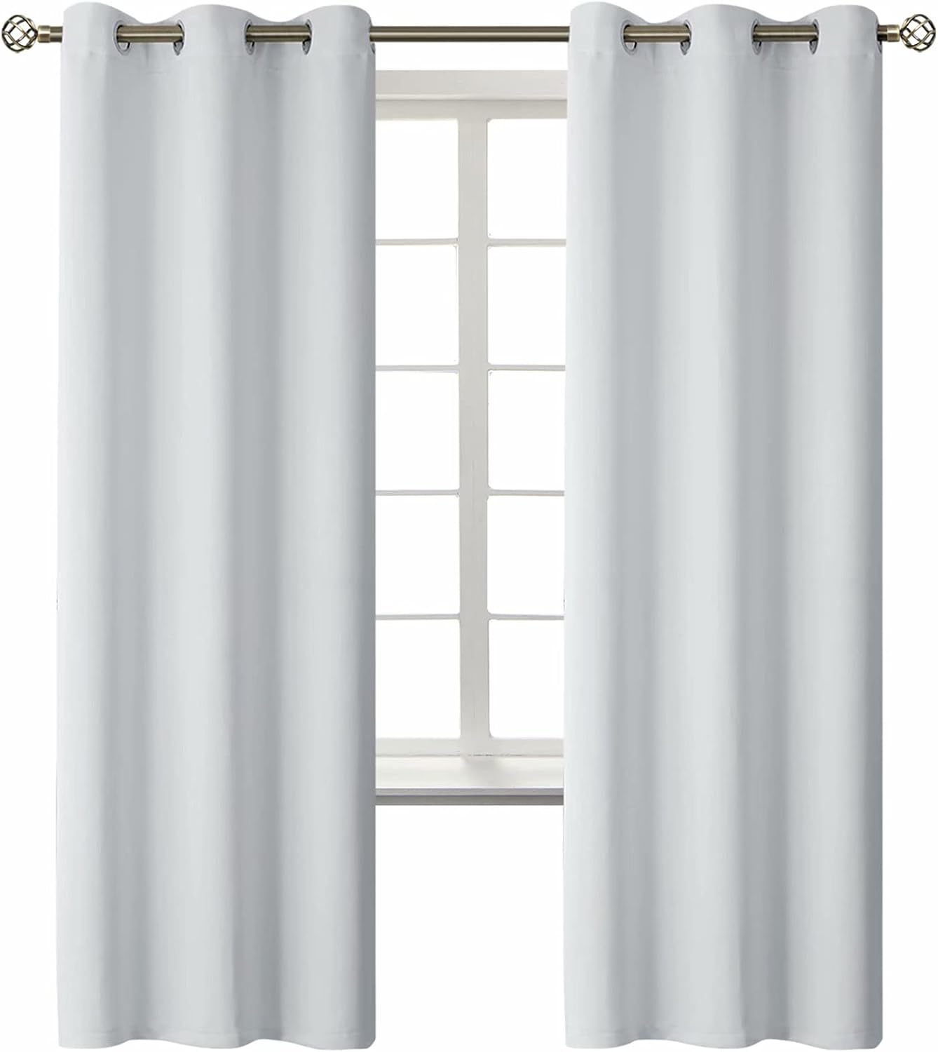 BGment Room Darkening Curtains 72 Inches Long - Grommet Thermal Insulated Drapes Window Treatment Curtains for Bedroom, 2 Panels, 42 x 72 I…