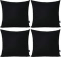 Thmyo 4-Pack 100% Cotton Comfortable Solid Decorative Throw Pillow Case Square Cushion Cover Pillowcase Sublimation Blank Pillow Covers DIY…