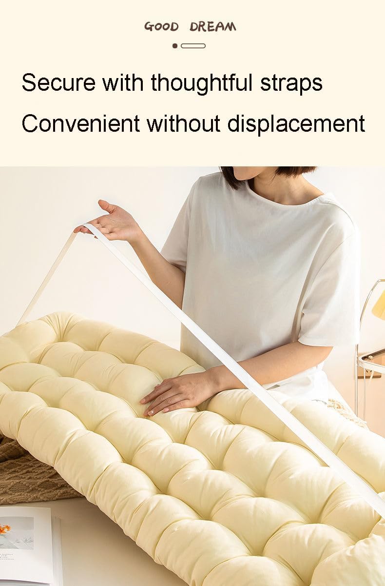 LQdpdd College Dorm Bed Bolster Pillow Long Reading Rectangular Headboard Pillow Backrest Support Cushion for Sitting in Bed Daybed Pillows…