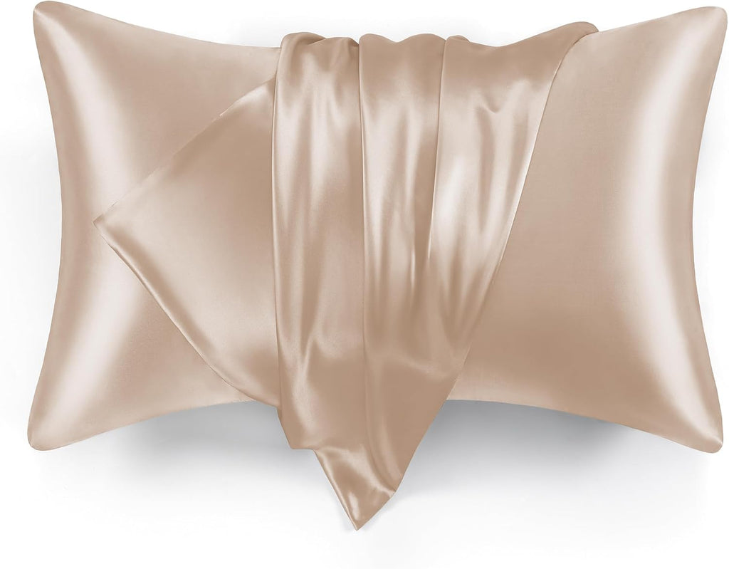 Lovescabin Love's cabin Satin Pillowcase Set of 2 Standard Size 20x26, Cooling Pillow Covers for Hair and Skin, Silky Smooth with Envelope…