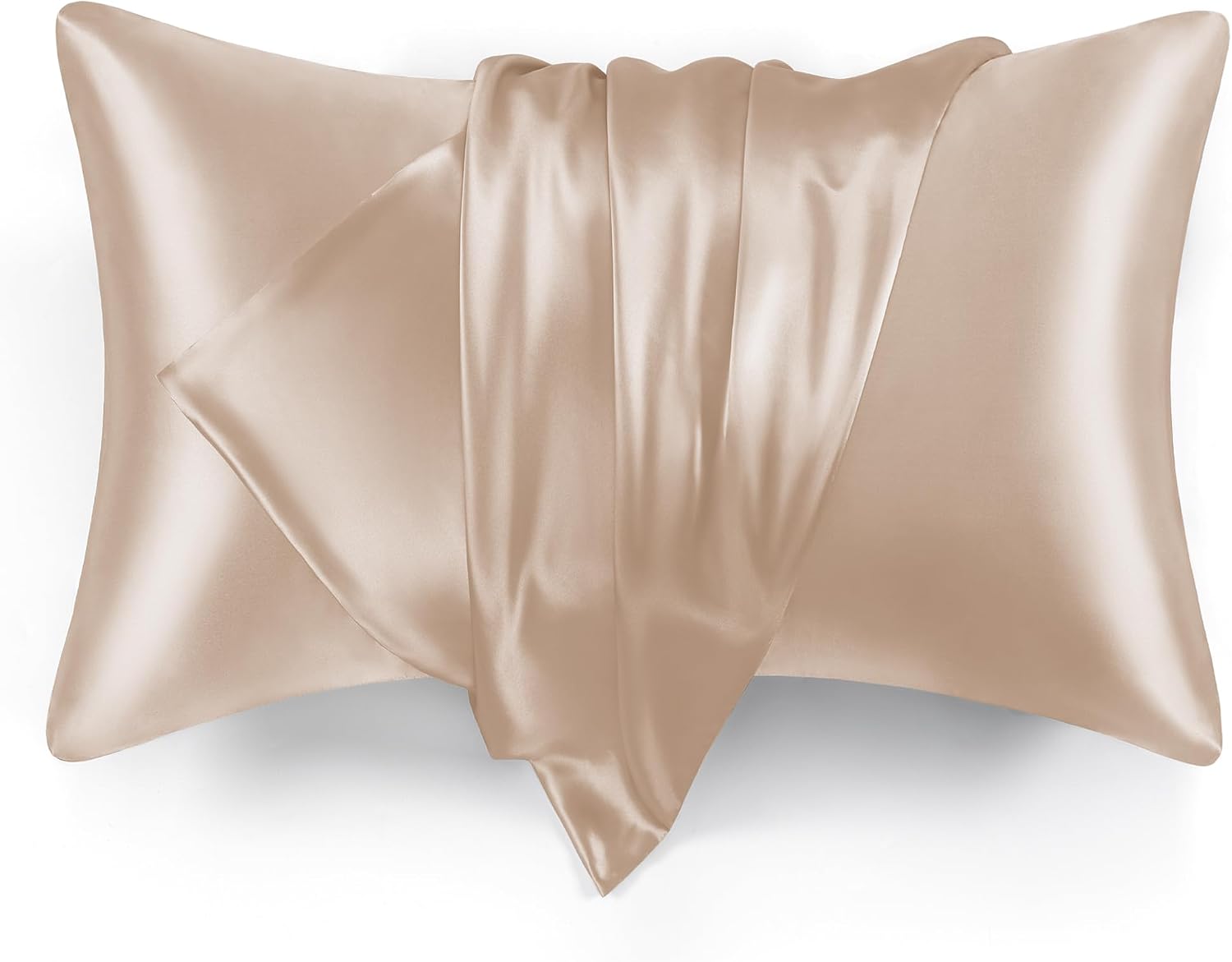 Lovescabin Love's cabin Satin Pillowcase Set of 2 Queen Size 20x30, Cooling Pillow Covers for Hair and Skin, Silky Smooth with Envelope Clo…