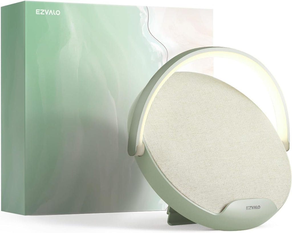 EZVALO Bedside Lamp with Wireless Charger, 4 in 1 Dimmable LED Night Light, Nightstand Touch Lamp, Portable Bluetooth Speaker, Birthday…