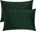 StangH Christmas Pillowcase for Decor, Velvet Pillow Covers with Zipper Closure, Soft Cozy Feeling for Sleeping, Queen Size (Dark Green, 20…