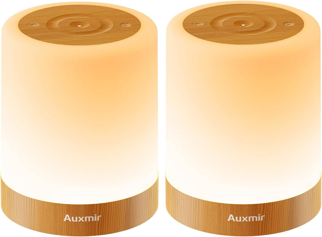 Auxmir Nursery Night Light for Baby, Rechargeable Touch Lamp for Breastfeeding & Diaper Changes, 256 RGB Colors 5 Brightness Levels, Timer,…