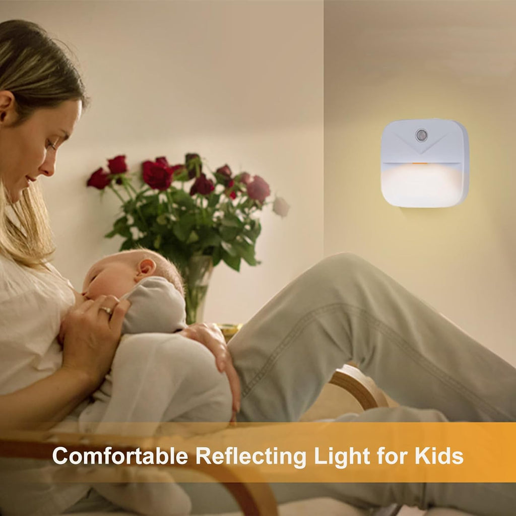 Night Light, LED Night Lights Plug into Wall, Dusk to Dawn Sensing Nightlights, No Glaring Plug in Night Light for Kids Navigating in…
