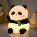 Rytinazzz Silicone Night Light for Kids, 50H Long Battery Panda Lamp, Gift for Kids, Soft Dimmable Bedside Light, Rechargeable Tap Control