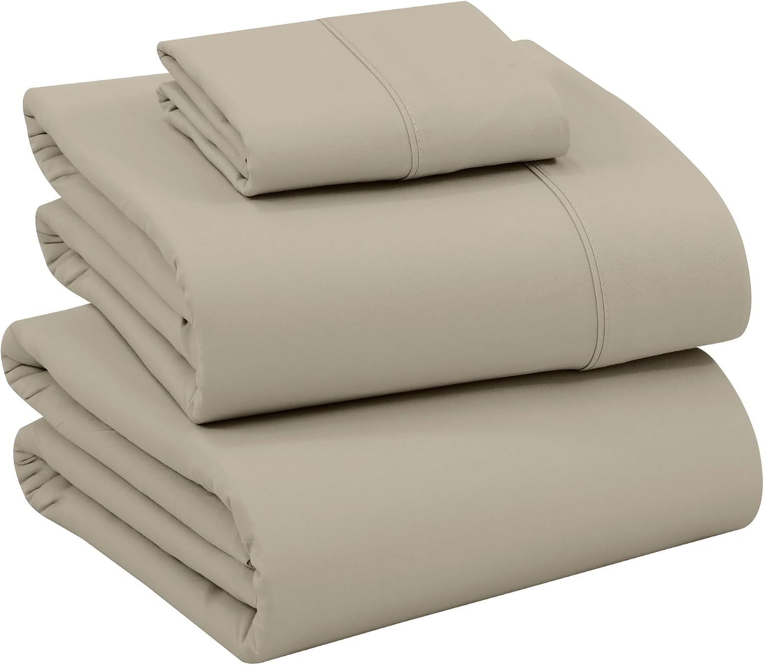 Ruvanti 100% Cotton Percale Sheets Twin Size – Crisp Cooling Bed Sheets for Hot Sleepers, Deep Pocket 16”, Soft Breathable & Durable Hotel-…