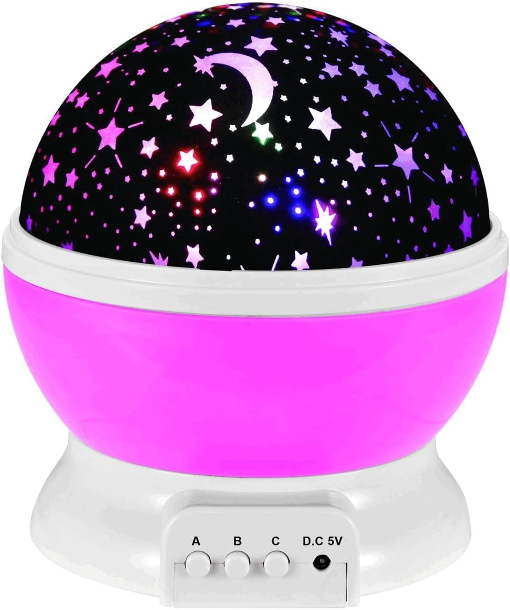 Kids Standard Star Projector Night Light | 360° Rotating LED Color Changing Star Lamp, Sleep Night Light for Bedroom & Nursery, Birthday…
