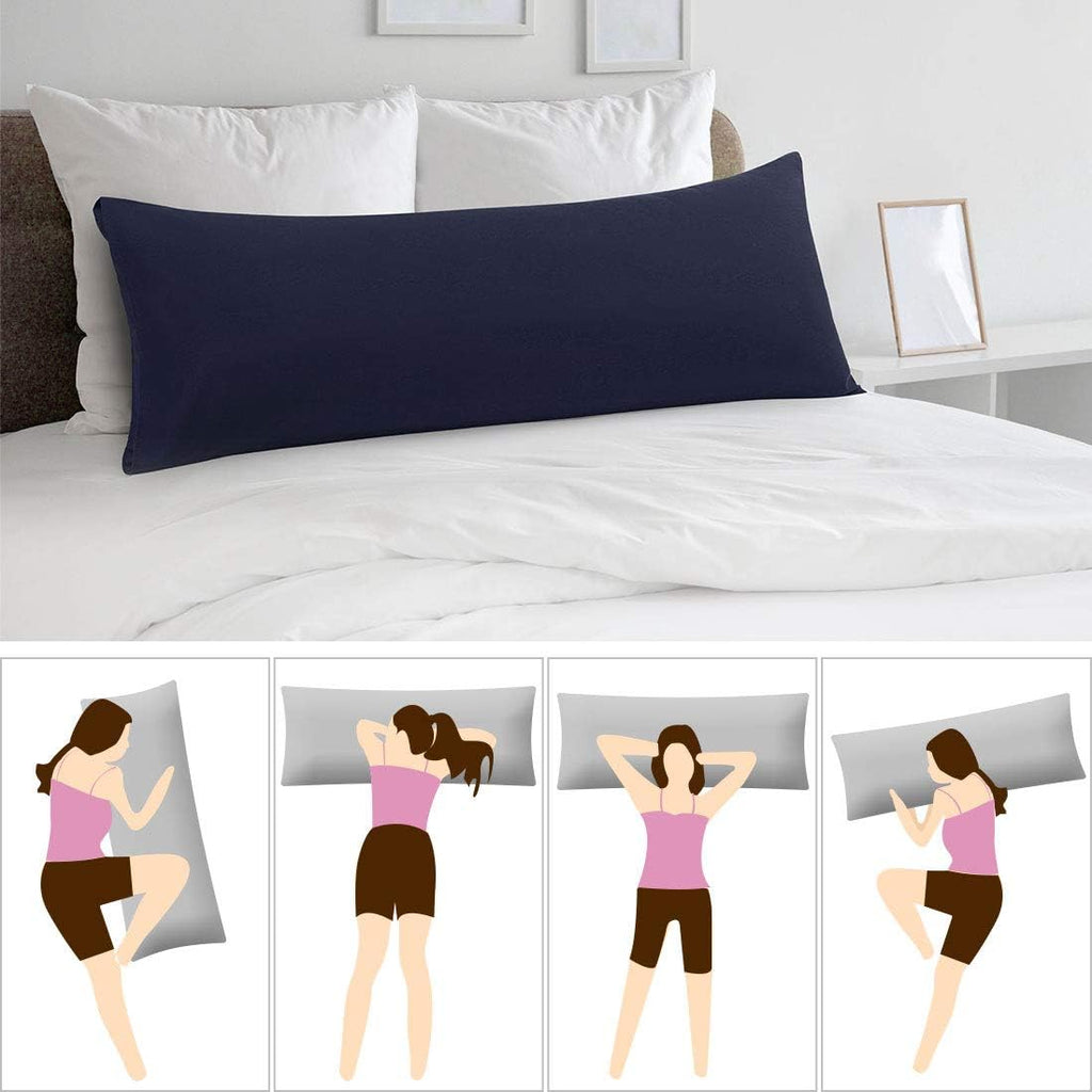PiccoCasa Pillowcase with Zipper Closure, 110 GSM Brushed Microfiber Body Pillow Cover, Breathable Soft Long Pillow Cases for Body Pillows…