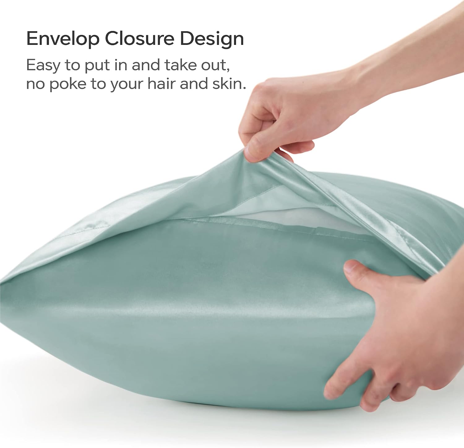 Bedelite Satin Body Pillow Cover, Super Soft and Cooling Body Pillow Pillowcase for Hair and Skin, Breathable Silky Full Long Pillowcase Co…