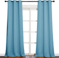 NICETOWN Room Darkening Curtain Panels - Toddler Boy Bedroom Drapes with Grommet, Energy Smart Window Treatment Curtains(Teal Blue, 42…