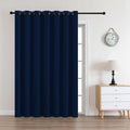 CUCRAF Custom Navy Blue Blackout Curtains 1 Panel Set, Thermal Insulated Grommet Room Darkening Curtain for Living Room Bedroom, Light…