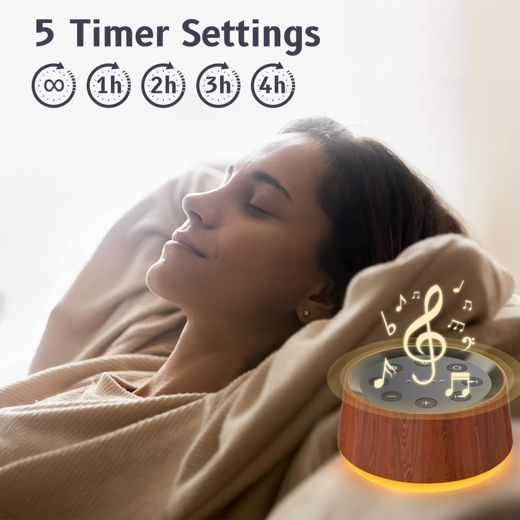 Brown Noise Sound Machine with 30 Soothing Sounds 12 Colors Night Light White Noise Machine for Adults Baby Kids Sleep Machines with 36…