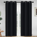 Yakamok 84 Inch Length Blackout Curtains for Bedroom, Thermal Insulated Room Darkening Grommet Top Window Drapes for Living…