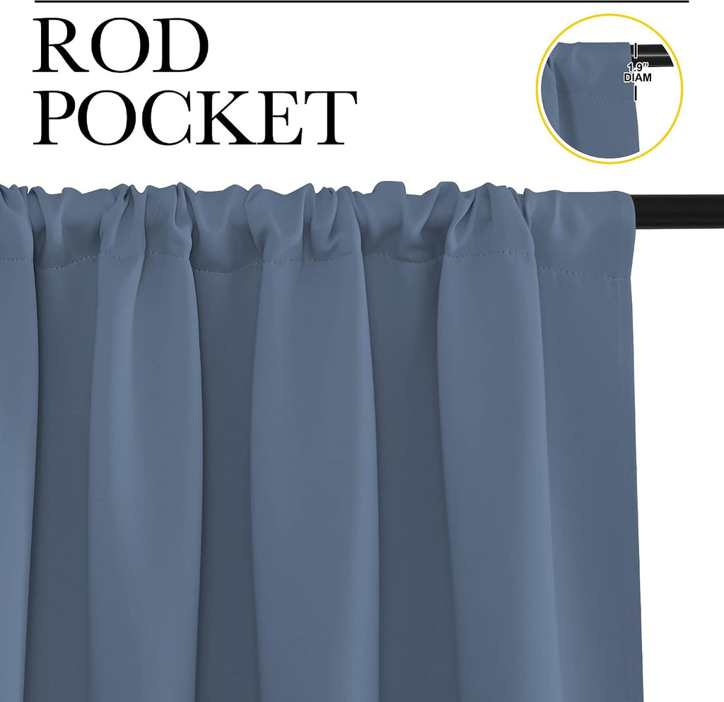 NICETOWN RV Blackout Curtains for Camper Windows, Short Blackout Curtains & Drapes, Thermal Insulated Blackout Curtain Panels for Kids…