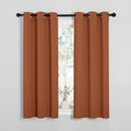 NICETOWN Blackout Halloween Draperies Curtains for Girls Room, Nursery Essential Thermal Insulated Grommet Top Blackout Panels (Burnt…