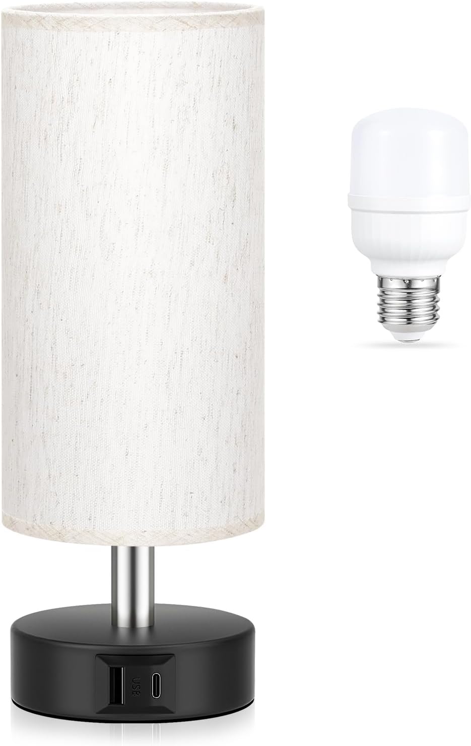 PartageiZ Small Touch Bedside Lamp for Bedroom - Table Lamps for Nightstand, Minimalist Night Stands Light Lamp, Desk Lamps for Reading…