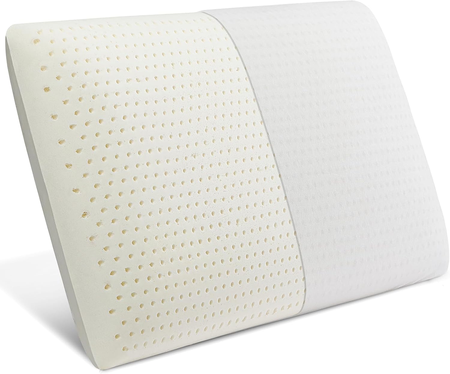 Talalay 100% Natural Premium Latex Pillow, Bed Pillow for Sleeping with Removable Cotton Cover, Helps Relieve Pressure, Breathable…