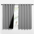 Nicetown 100% Blackout Curtains with Black Liners, Thermal Insulated Full Blackout 2-Layer Lined Drapes, Energy Efficiency Window Draperies…