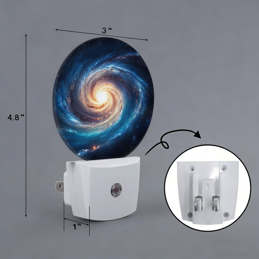 Nebula Galaxy Night Light Auto Sensor Led Dusk to Dawn Lamp Home Decor for Men Women