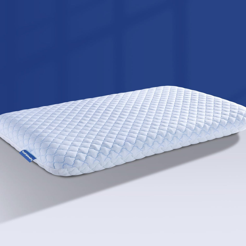 SofGlowlycomforteveryday SofGlowly Ultra Thin Flat Pillows for Sleeping, Cooling Memory Foam Pillow 2.75 inch Height Ultra Thin Pillow,…