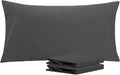 Ntbay King Pillowcase Set - 2 Pack Brushed Microfiber 20x36 Pillowcases - Soft, Wrinkle-Free, Fade-Resistant, Stain-Resistant, Dark Grey Pi…