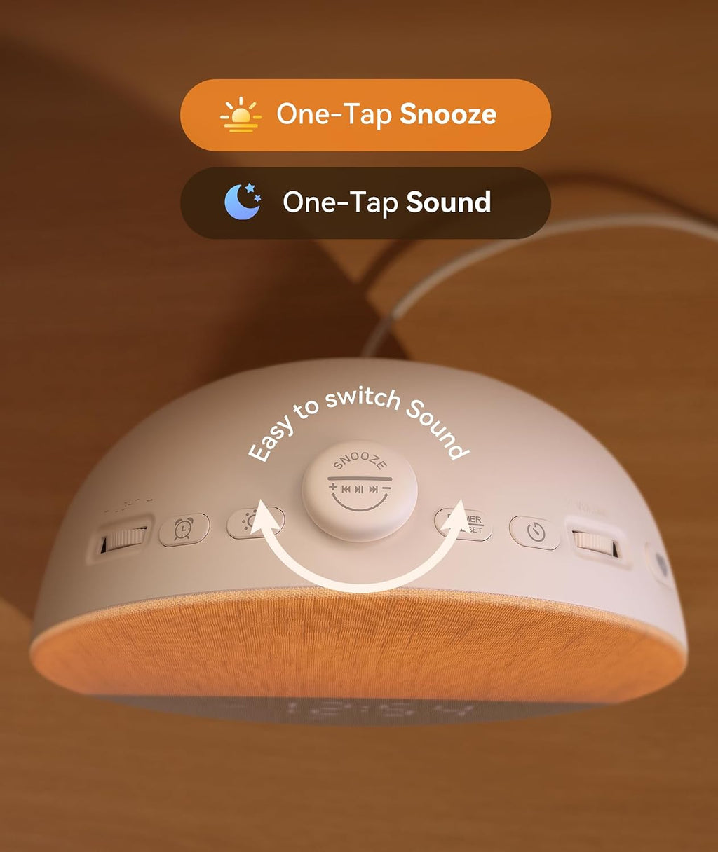 Dreamegg Sunrise 1 Pro - Sunrise Alarm Clock, Sound Machine for Sleep, Favorites Mode, Sleep Routines, Dimmable Night Light, 29 Soothing…