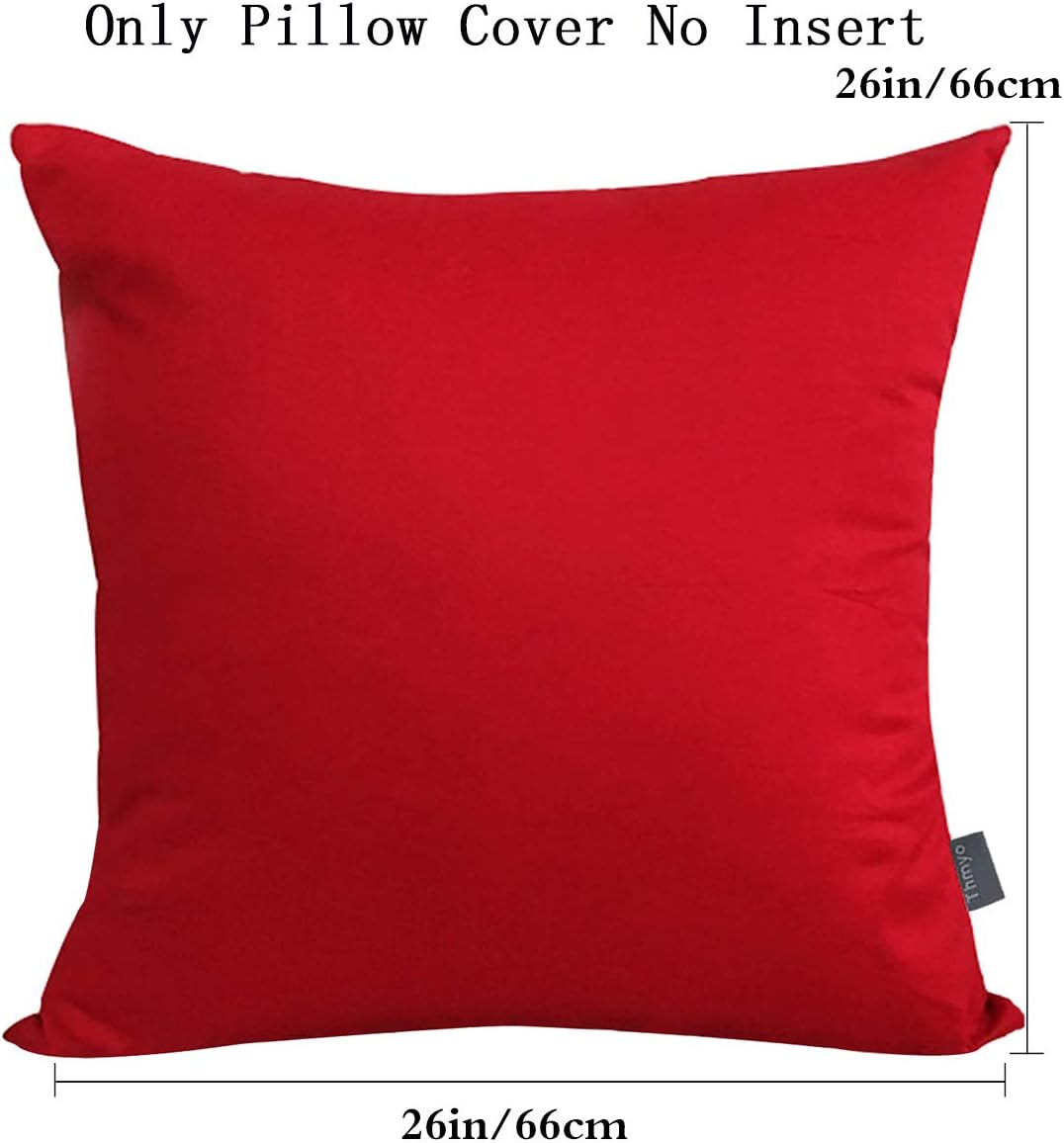 Thmyo 4-Pack 100% Cotton Comfortable Solid Decorative Throw Pillow Case Square Cushion Cover Pillowcase Sublimation Blank Pillow Covers DIY…
