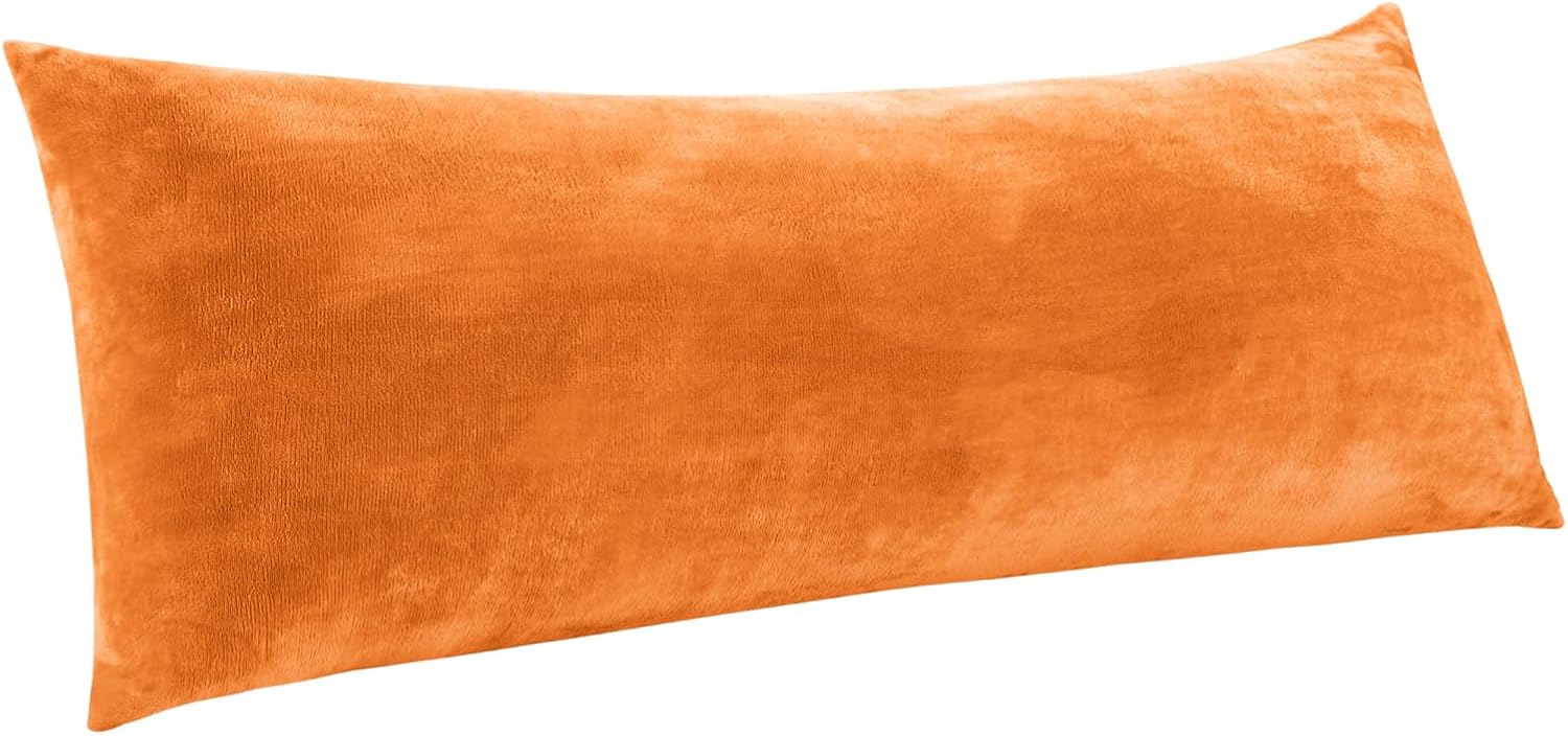 Bedelite Body Pillow Cover with Zipper Closure, Super Soft and Cozy Fleece Pillowcase 20 x 54 Inches, Luxury Fluffy Plush Long Body Pillow…