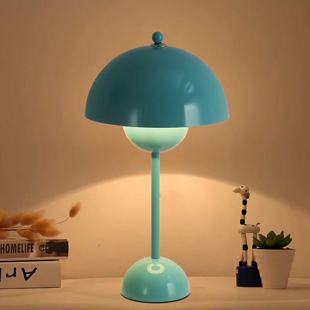COSYLUX Modern Small Table Lamp for Bedroom, Cute Dome Shade Reflecting Light Reading Lamp for Living Room, Kid's Room, Study, Office…