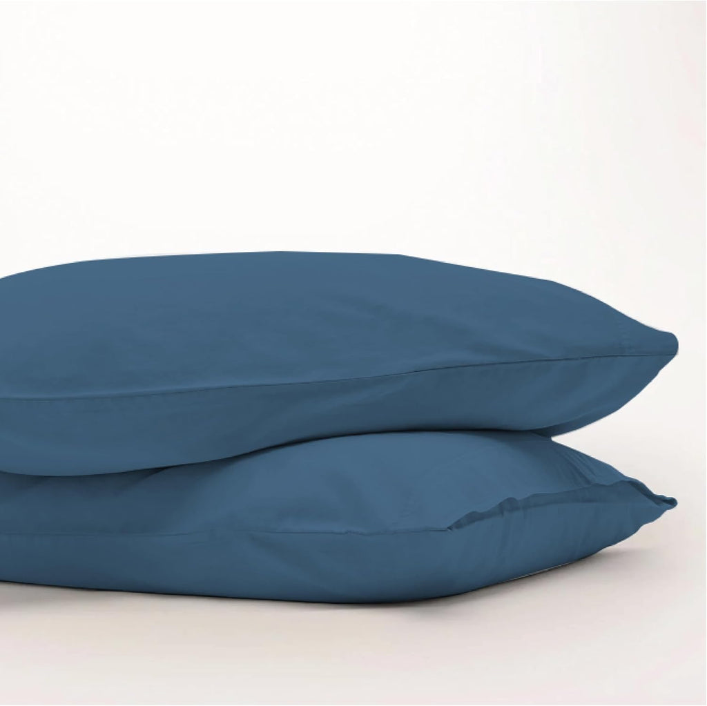 Queensbay King Pillow Cases Set of 2, Microfiber Cooling Pillowcases, Soft Breathable Envelope Closure Pillow Covers, Wrinkle Free Easy Car…