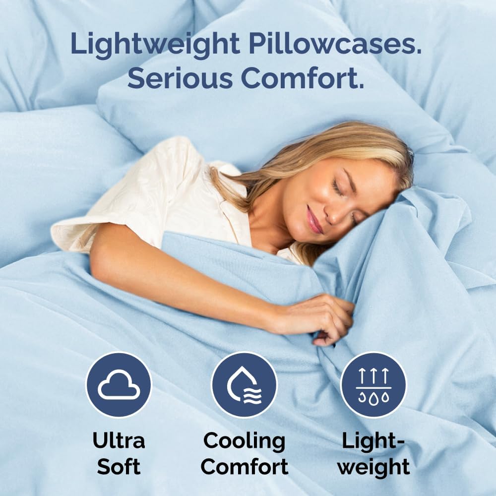 King Pillow Cases Set of 4 - Ultra Soft Hotel Quality Pillowcase Covers - Comfy, Cozy & Wrinkle Free - Shrinkage, Stain and Fade…