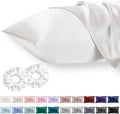 Vielit King Satin Pillowcase for Hair 2pc, Similar to Silk Pillow Cases, Easier comfort Than Silk Pillowcase Gifts for Women Men, Cream…