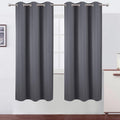 Lemomo Grey Blackout Curtains 42 x 72 Inch Length/Set of 2 Curtain Panels/Thermal Insulated Room Darkening Blackout Curtains for Bedroom 72…