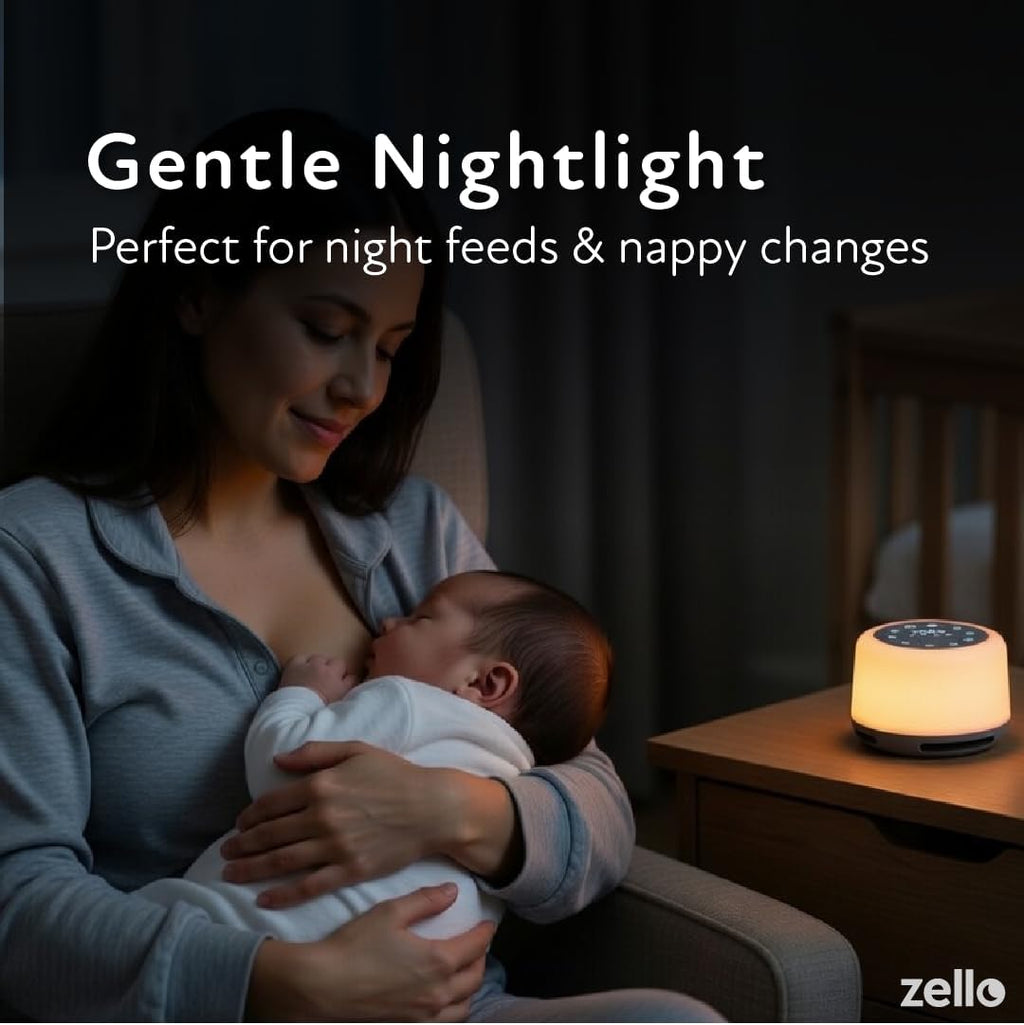 Lumi Zello | Original White Noise Machine for Babies & Adults | 30 Sounds | 7 Colour Night Light | Sleep Timer | USB Rechargeable | White N…