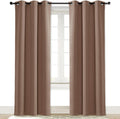 NICETOWN Room Darkening Curtain Blackout Drape Window Treatment Thermal Insulated Solid Grommet Blackout Curtain/Drape for Bedroom (1…