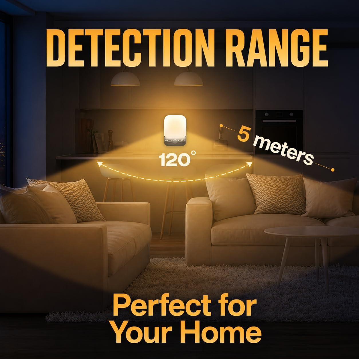 ShopN5 Night Sensor LED Motion-Activated Night Light Rotatable Dusk to Dawn AC Outlet Plug-in Wall Night Sensor Light for Bedroom Hallway S…