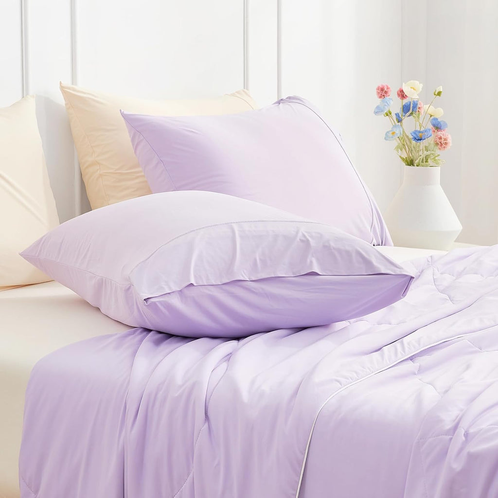 CozyBliss Cozy Bliss 2pcs Cooling Pillow Cases Set for Hot Sleepers & Night Sweats, Q-Max 0.5 Silky Wrinkle-Free Pillow Covers with Envelop…