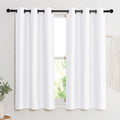 NICETOWN Room Darkening Window Treatment Curtain, Pure White, Single Panel, 42 by 45, Energy Smart Thermal Insulated Block Out Sunlight…